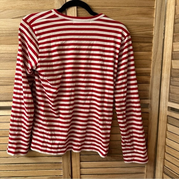 COMME DES GARÇONS PLAY Red Heart Patch Long Sleeve Shirt - Picture 5 of 5